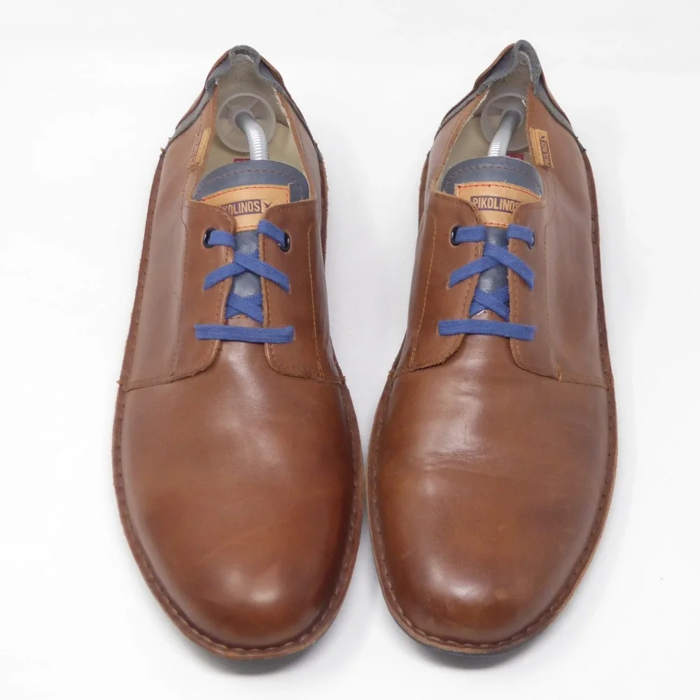 Pikolinos Mens Santiago Oxford Shoes Brown Leather Lace Up Size 46 / 12.5-13